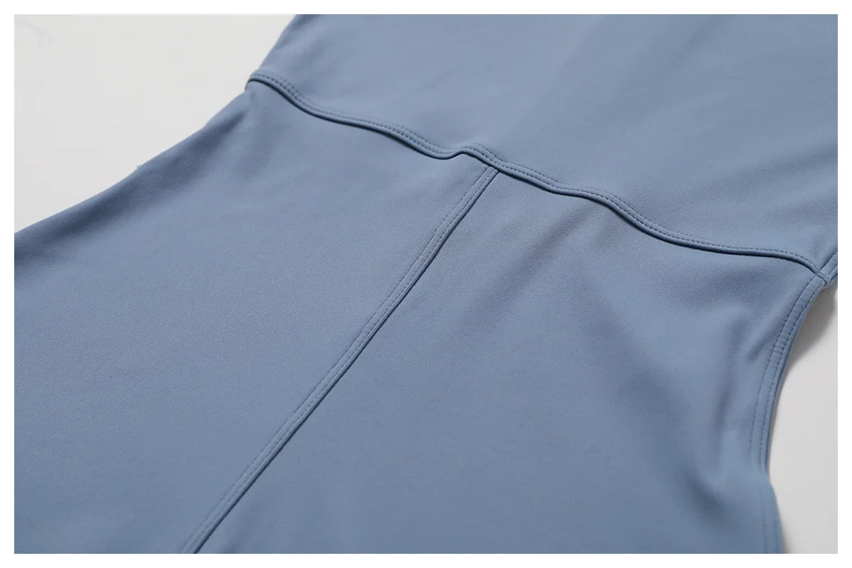 Zippered Sports Jumpsuit