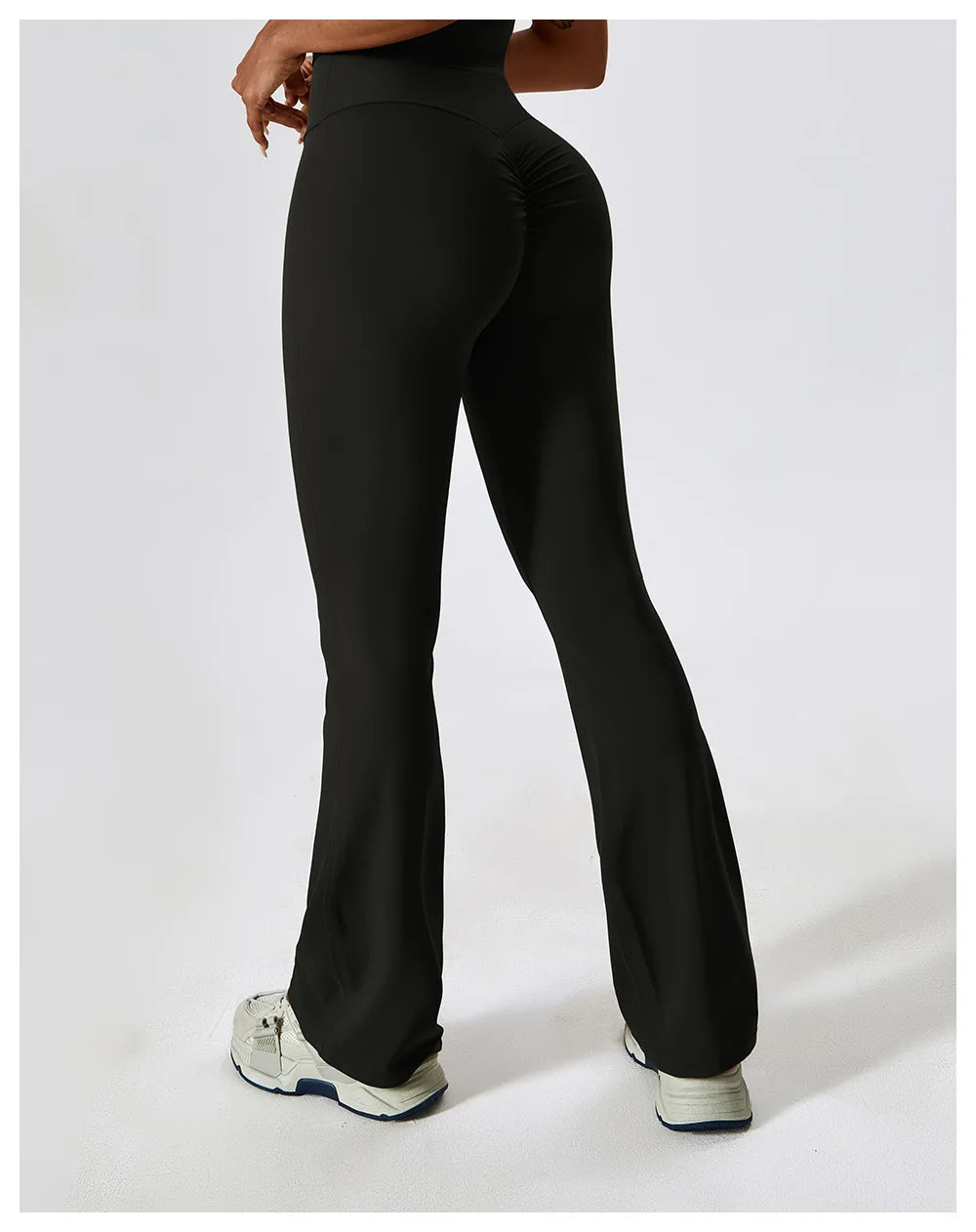 High Waisted Push Up Flared Leggings
