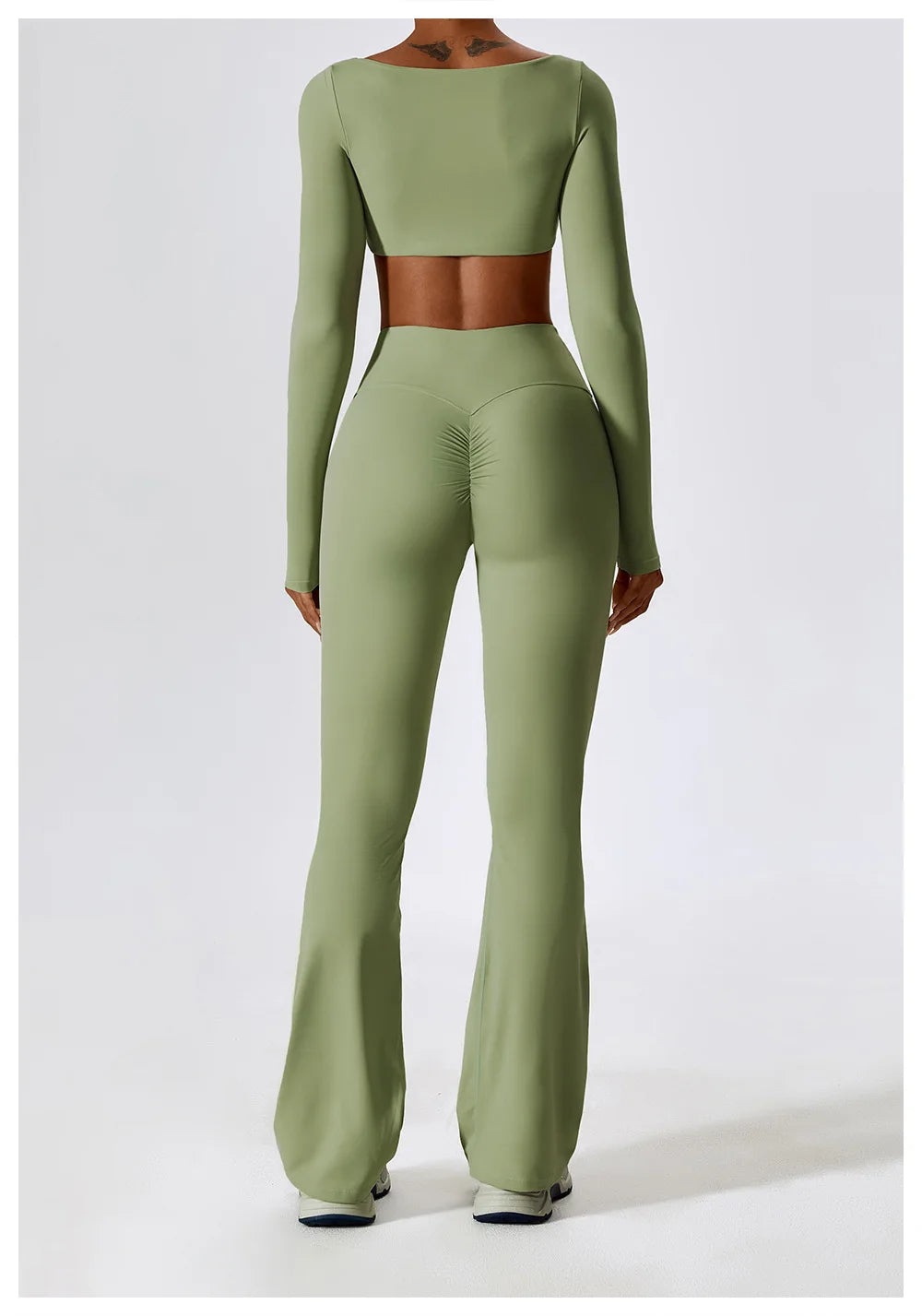 Women's Long-Sleeve Crop Top – Yoga & Sportswear