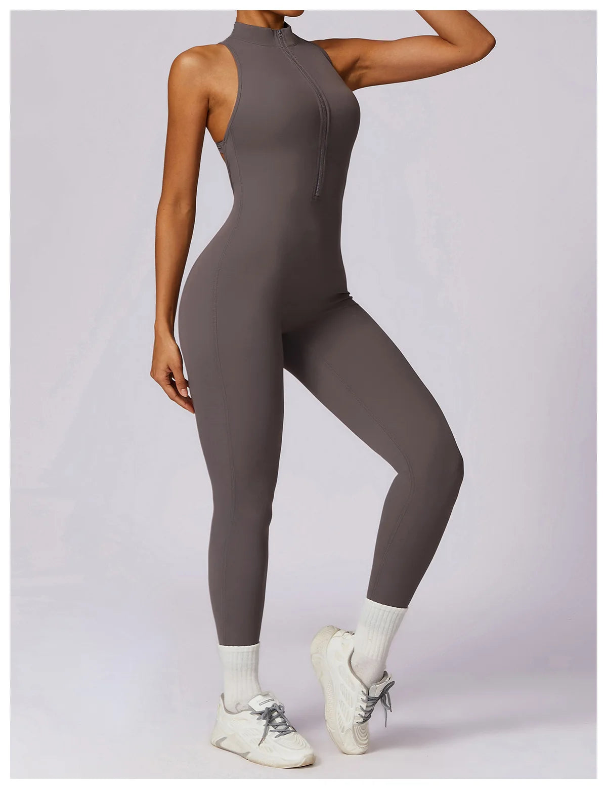 V Back One-piece Suit Women Sports Jumpsuit