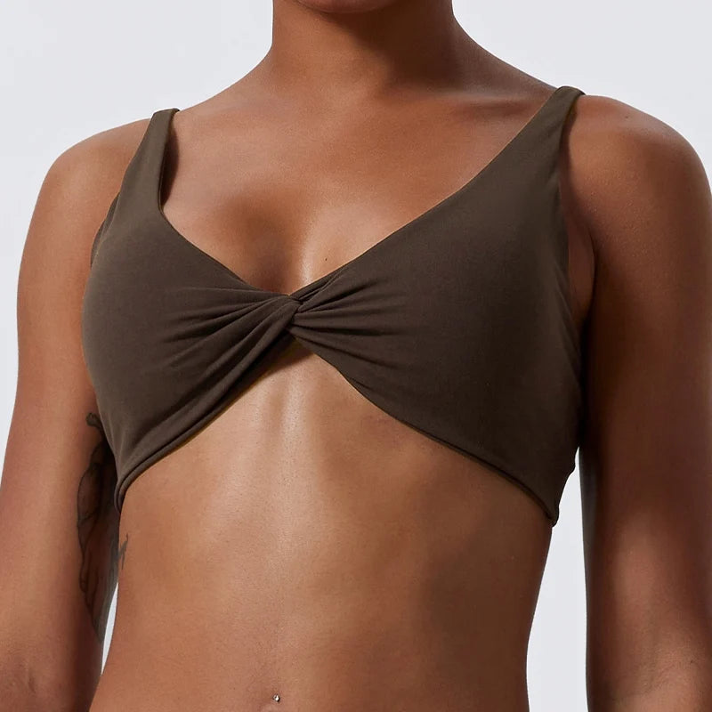 Shockproof Push- Up Sports Bra