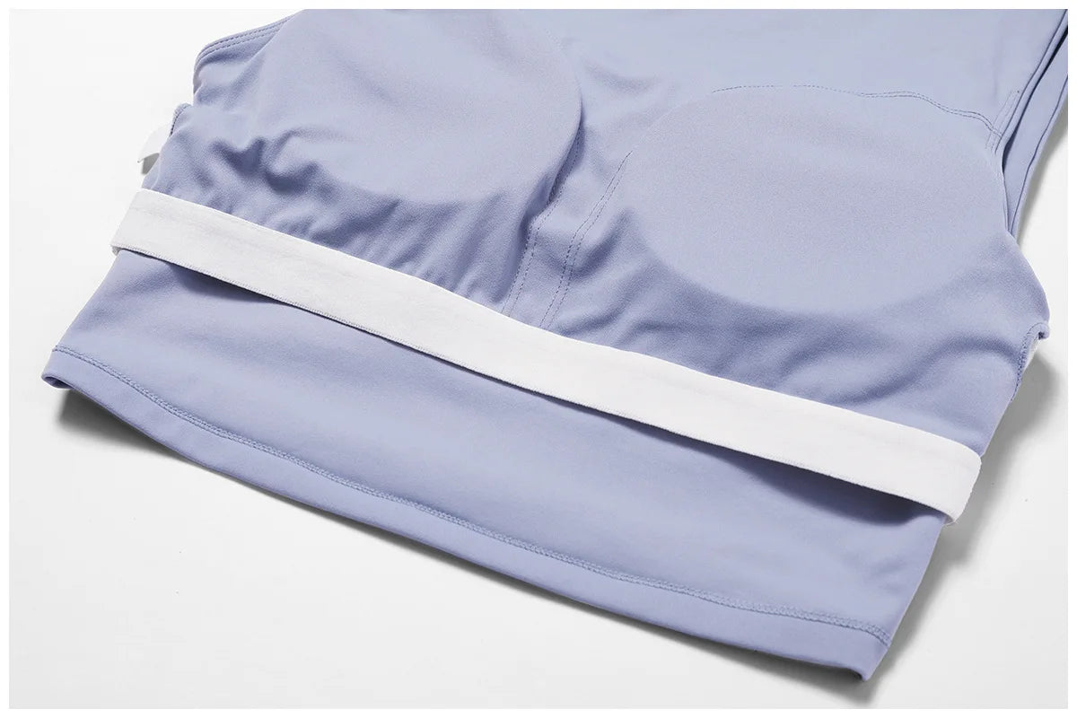 High Impact Open Back Support Tank To With Removable Pads