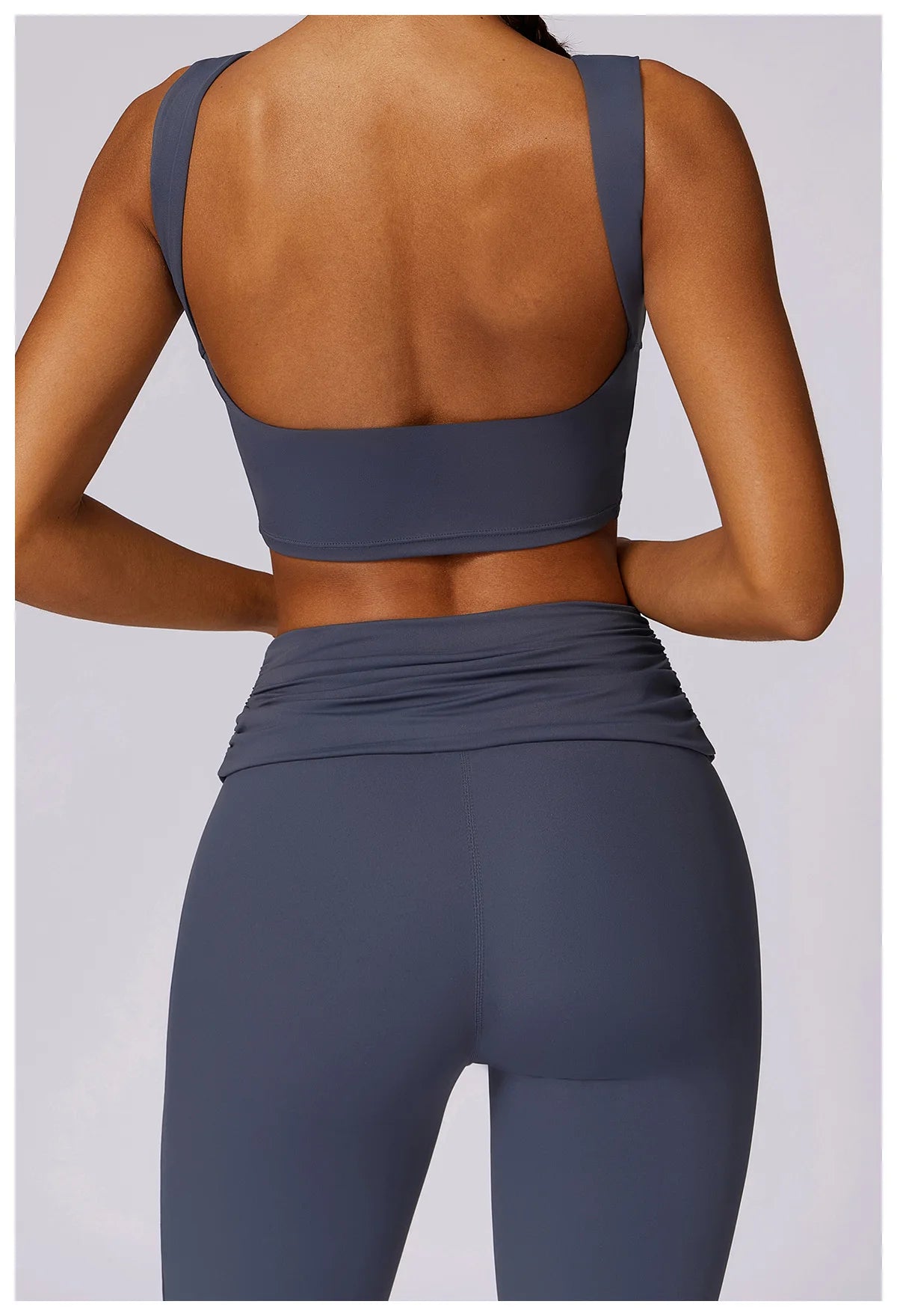 Women's Seamless High Waist Leggings And Top