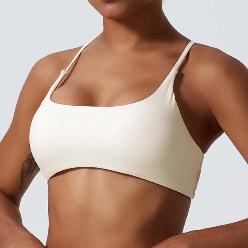 Super Soft Back Cross  Sports Bra