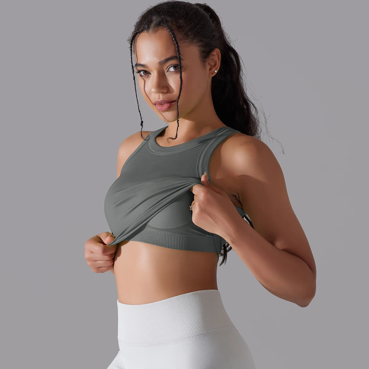 2 Tier High Impact Padded Sports Bralette