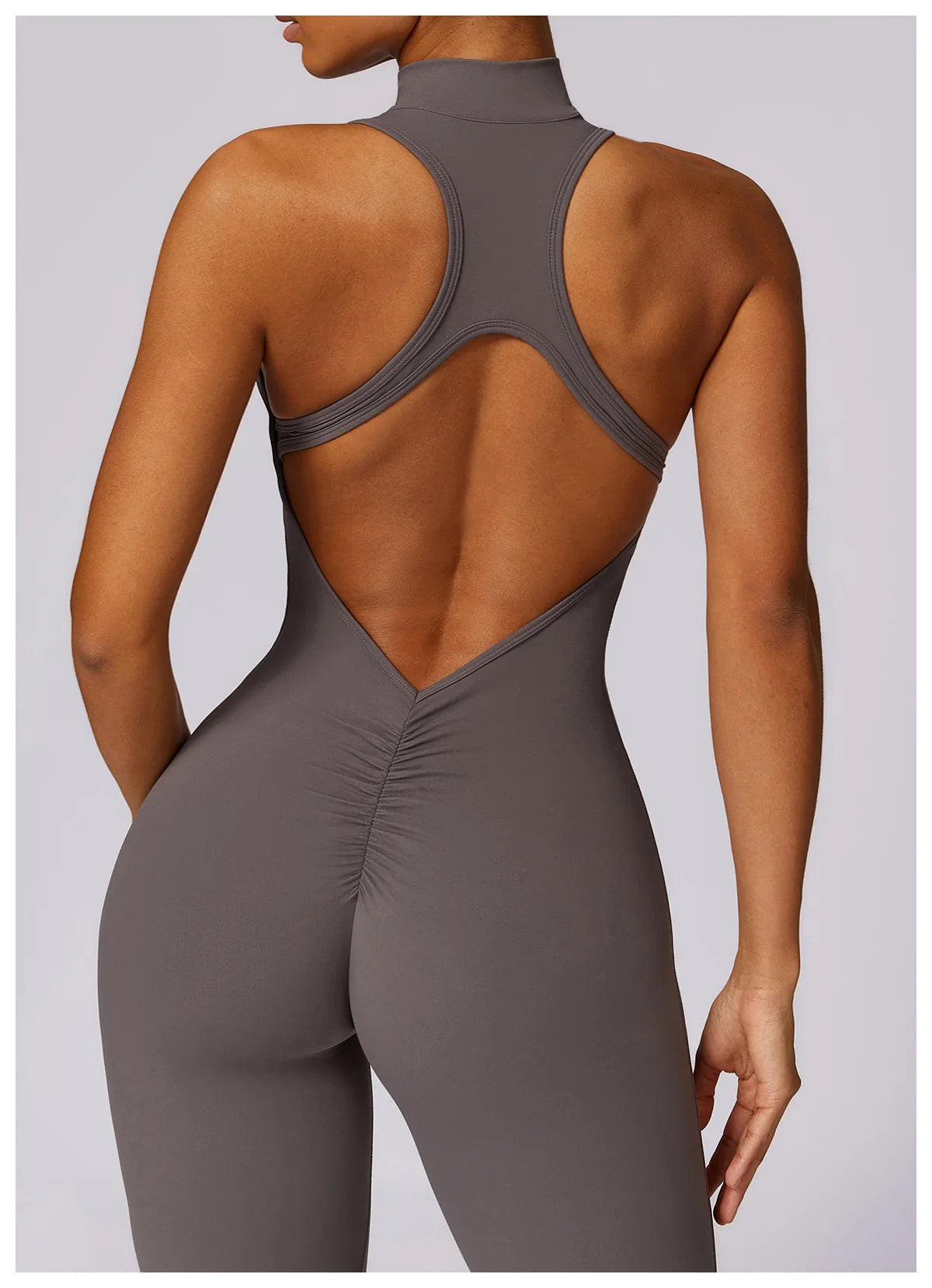 V Back One-piece Suit Women Sports Jumpsuit