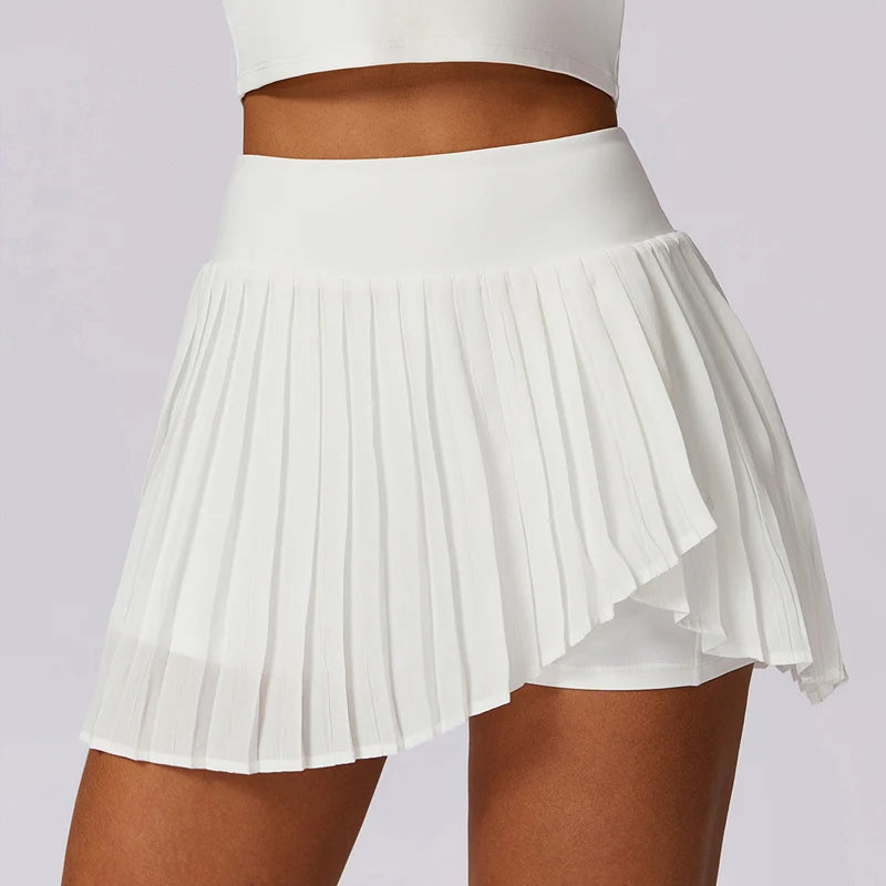 Women's High Waisted Pleated Tennis Skirt with Pockets