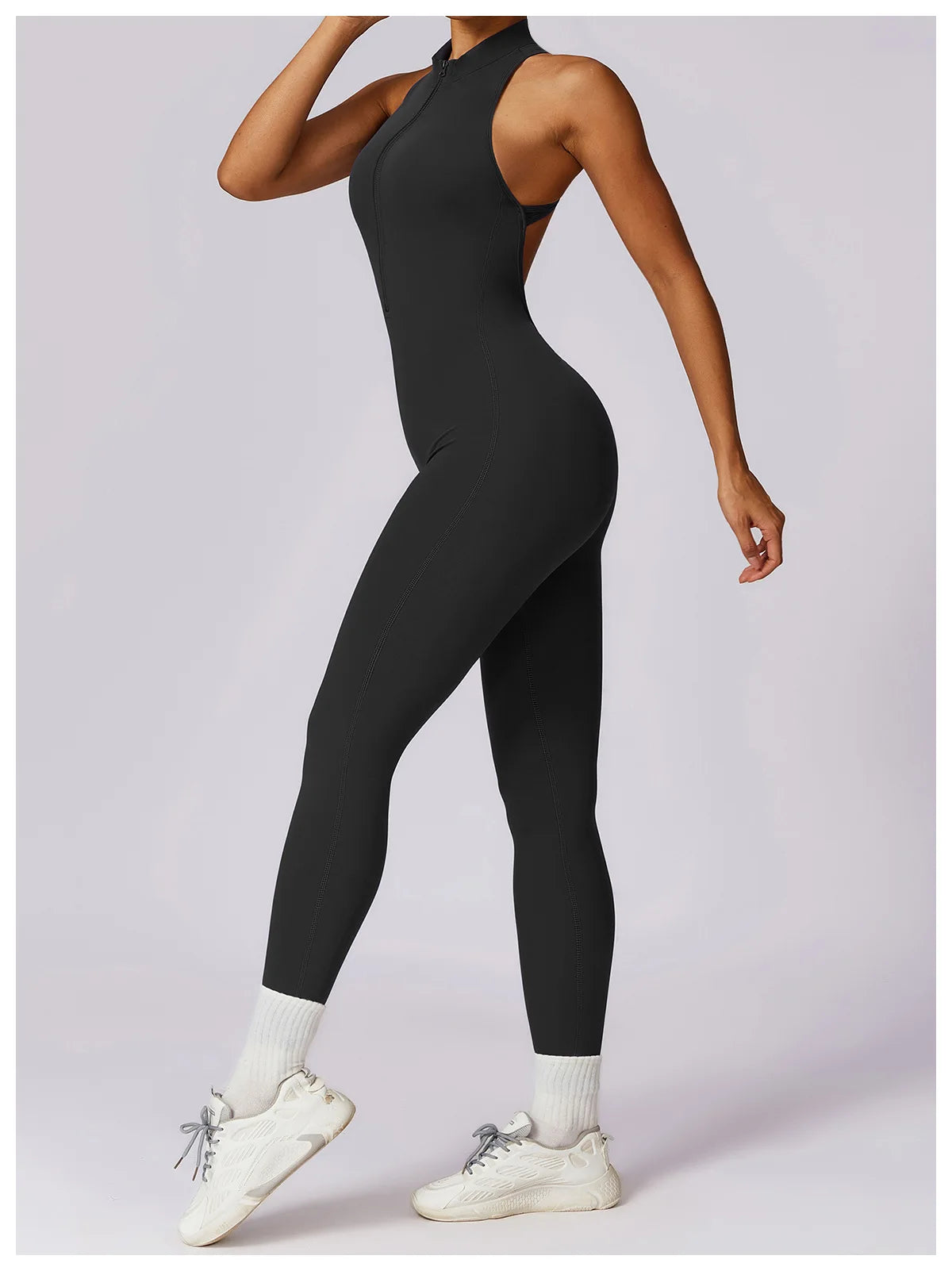 V Back One-piece Suit Women Sports Jumpsuit