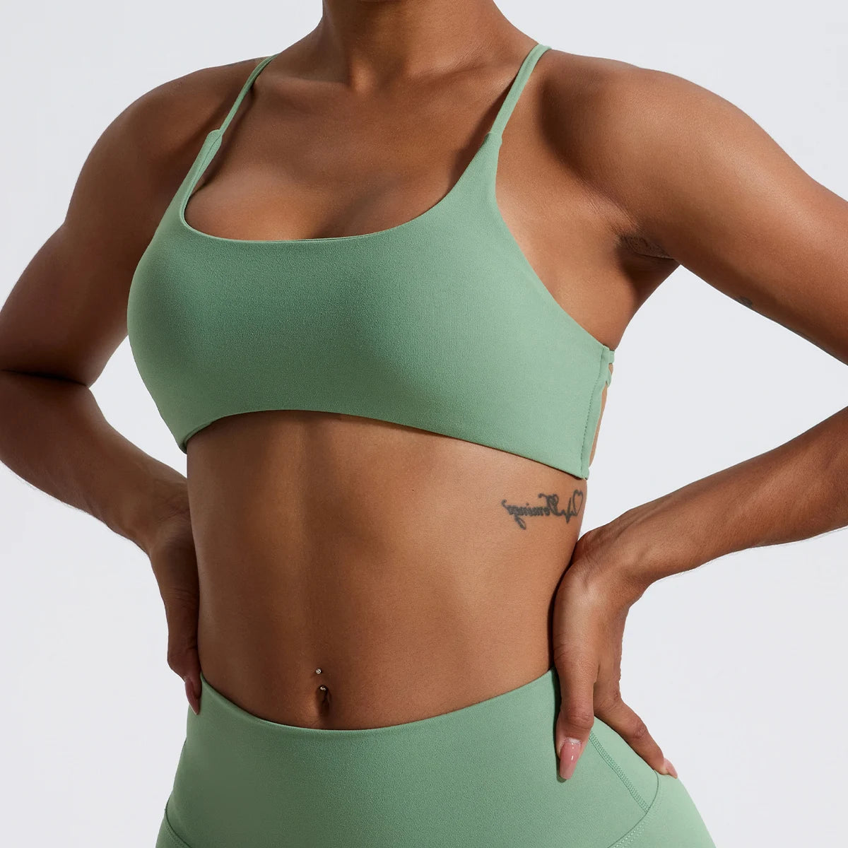 Super Soft Back Cross  Sports Bra