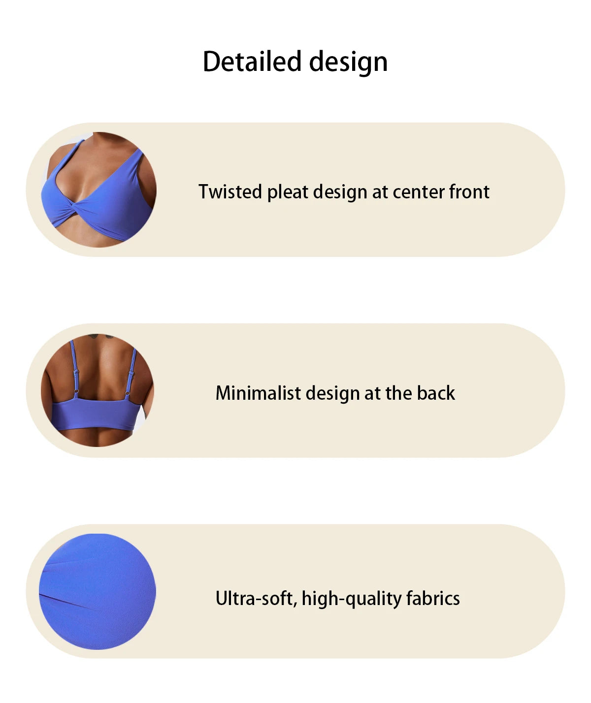 Shockproof Push- Up Sports Bra