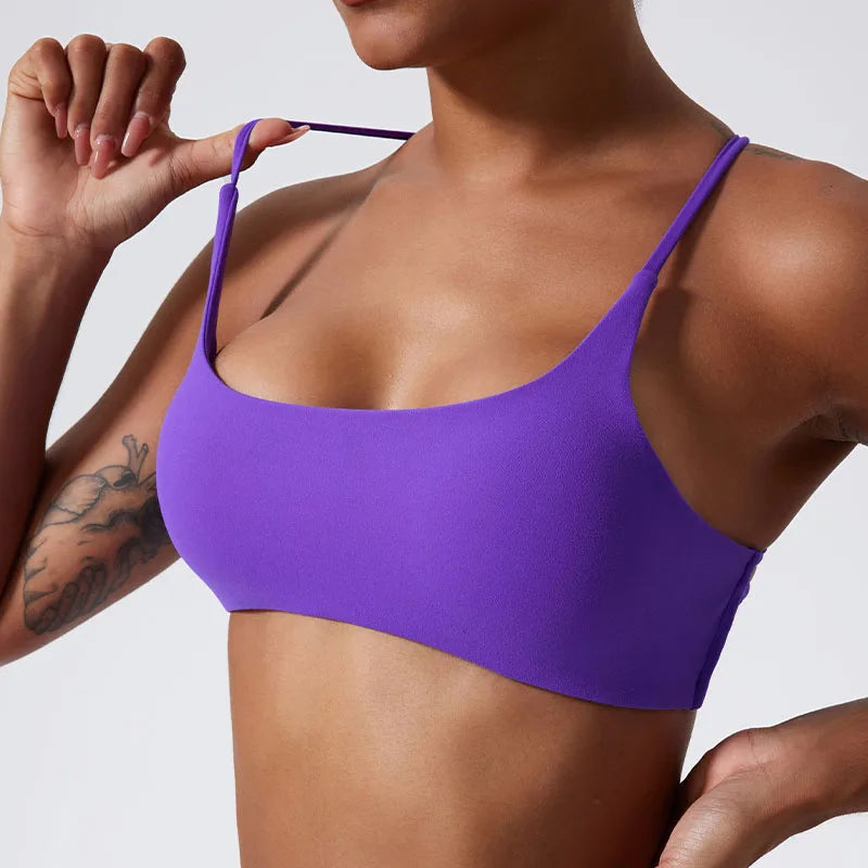 Super Soft Back Cross  Sports Bra