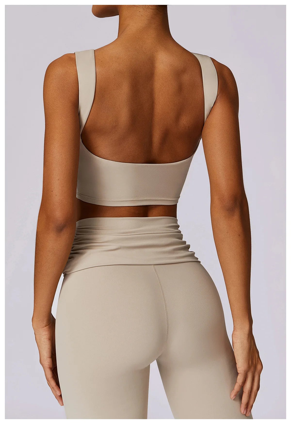 Women's Seamless High Waist Leggings And Top