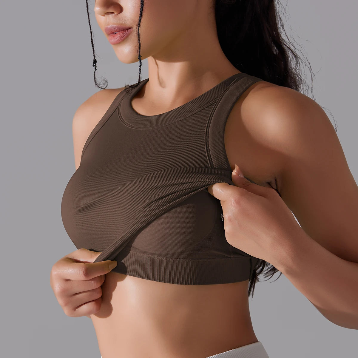 2 Tier High Impact Padded Sports Bralette
