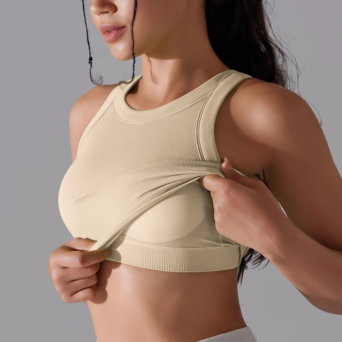 2 Tier High Impact Padded Sports Bralette