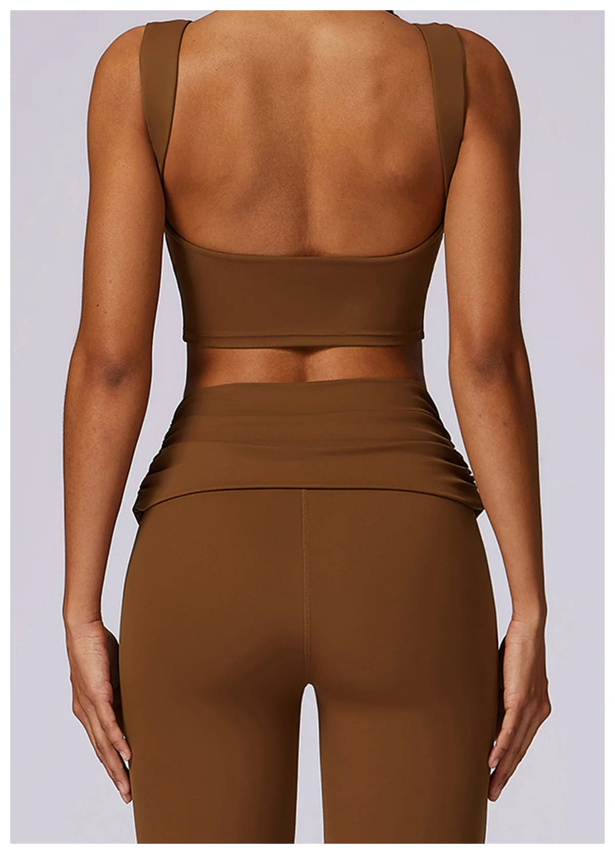 Women's Seamless High Waist Leggings And Top