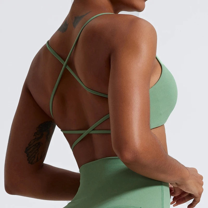 Super Soft Back Cross  Sports Bra