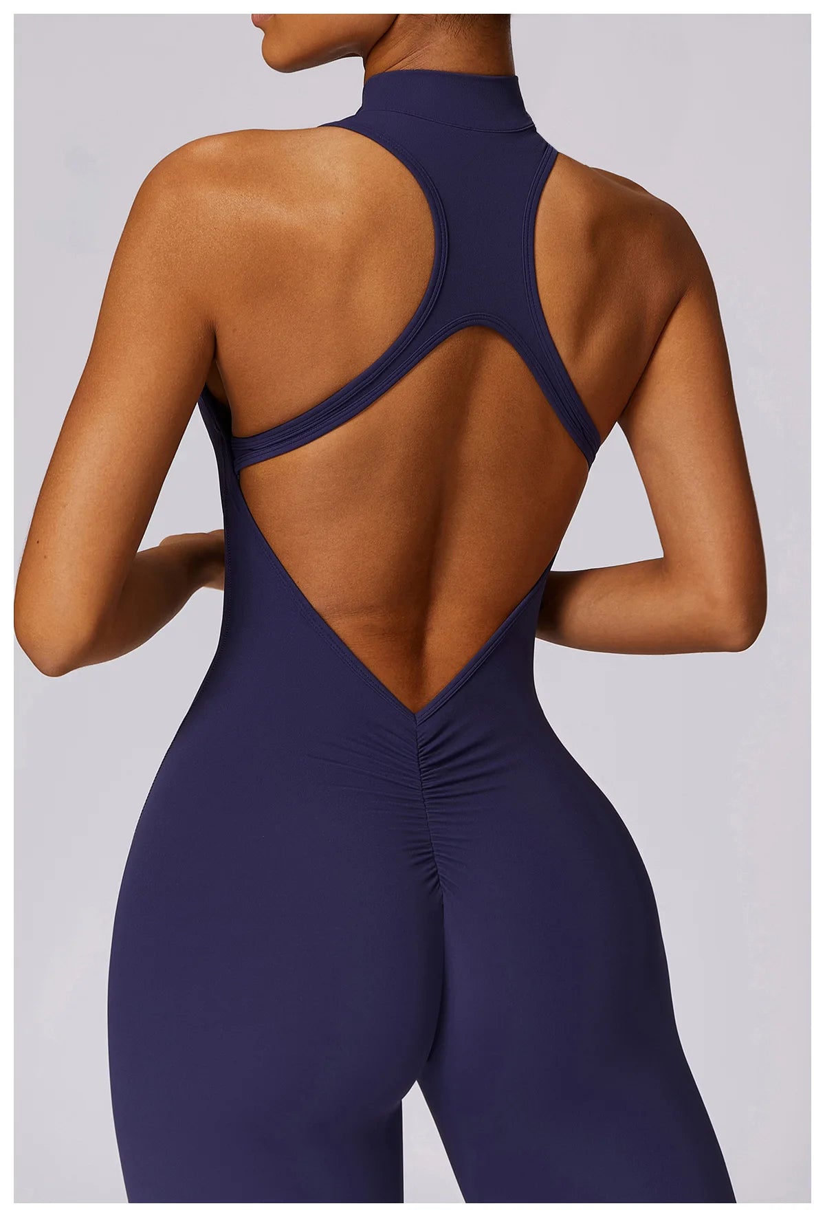 V Back One-piece Suit Women Sports Jumpsuit