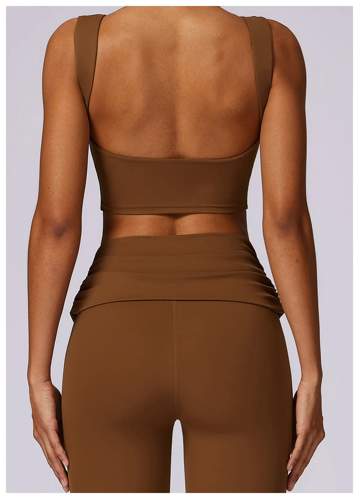 High Impact Open Back Support Tank To With Removable Pads