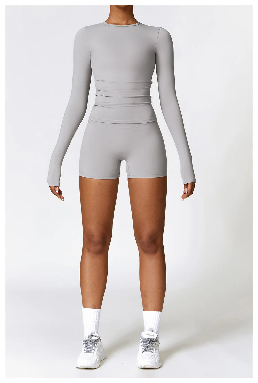 Solid Sports Top Long Sleeve Quick Dry