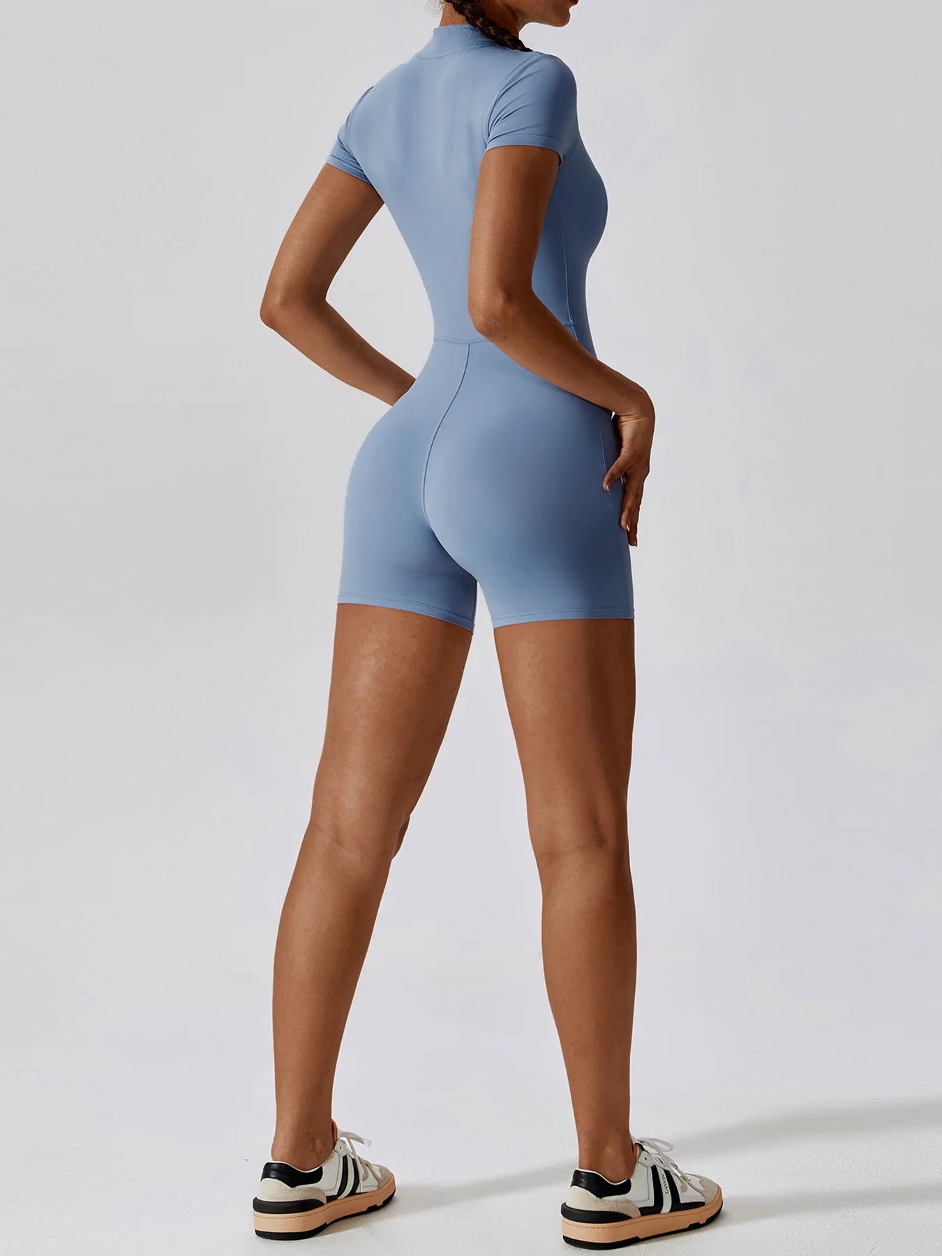 Zippered Sports Jumpsuit