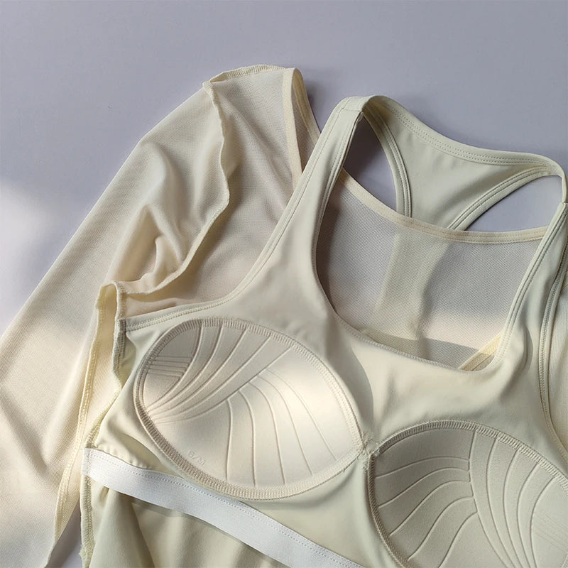 Mesh Sports Bra – 2-in-1 Quick-Dry Cover-Up