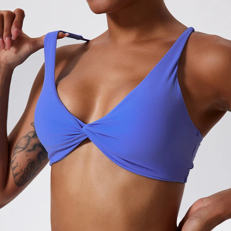 Shockproof Push- Up Sports Bra