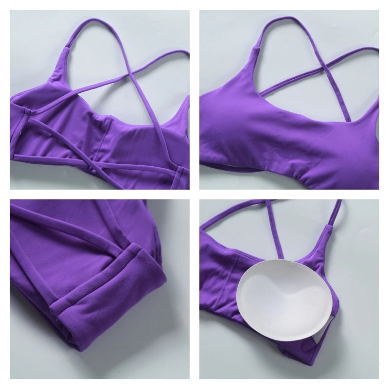 Super Soft Back Cross  Sports Bra