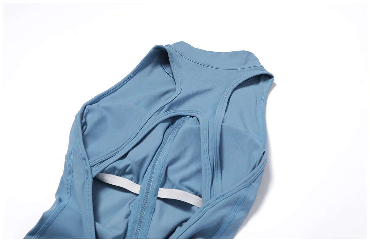 V Back One-piece Suit Women Sports Jumpsuit