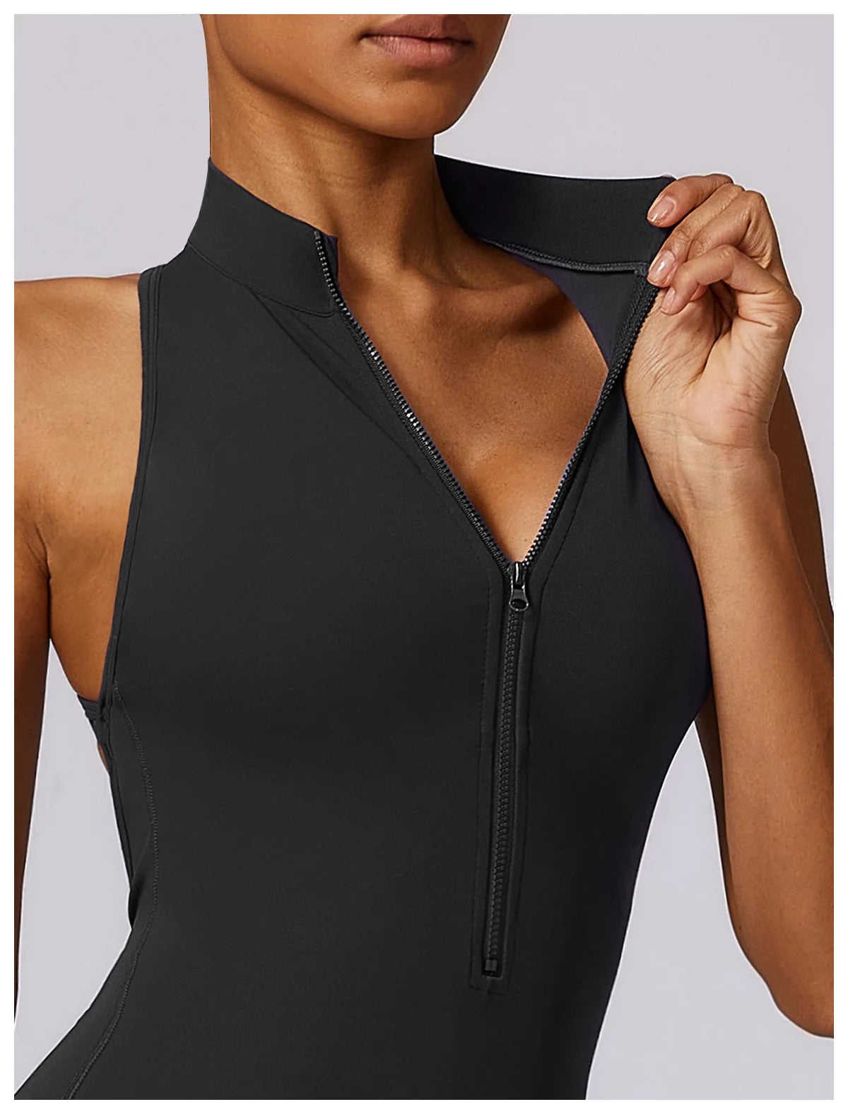 V Back One-piece Suit Women Sports Jumpsuit