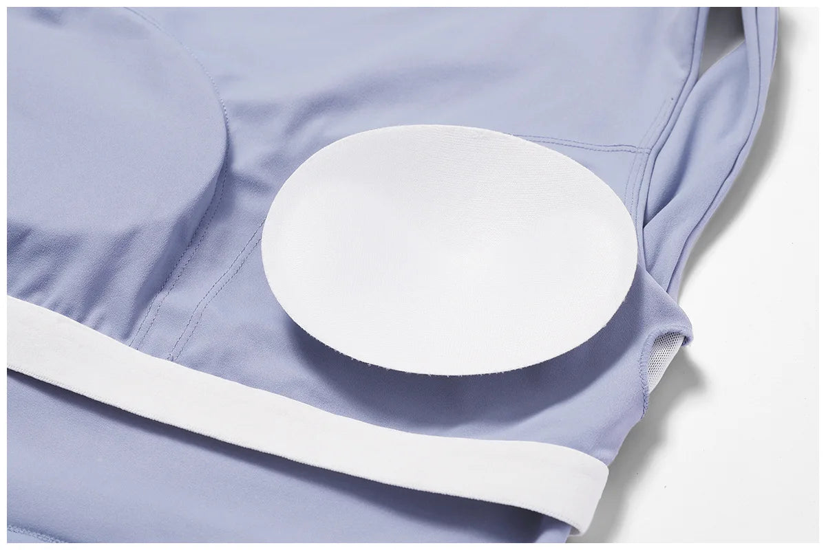 High Impact Open Back Support Tank To With Removable Pads