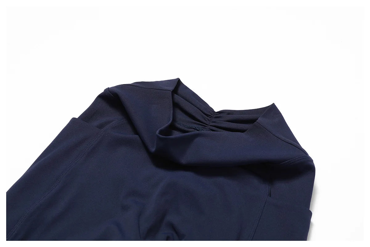 2 Piece Long Sleeve Crop Top High Waist Leggings