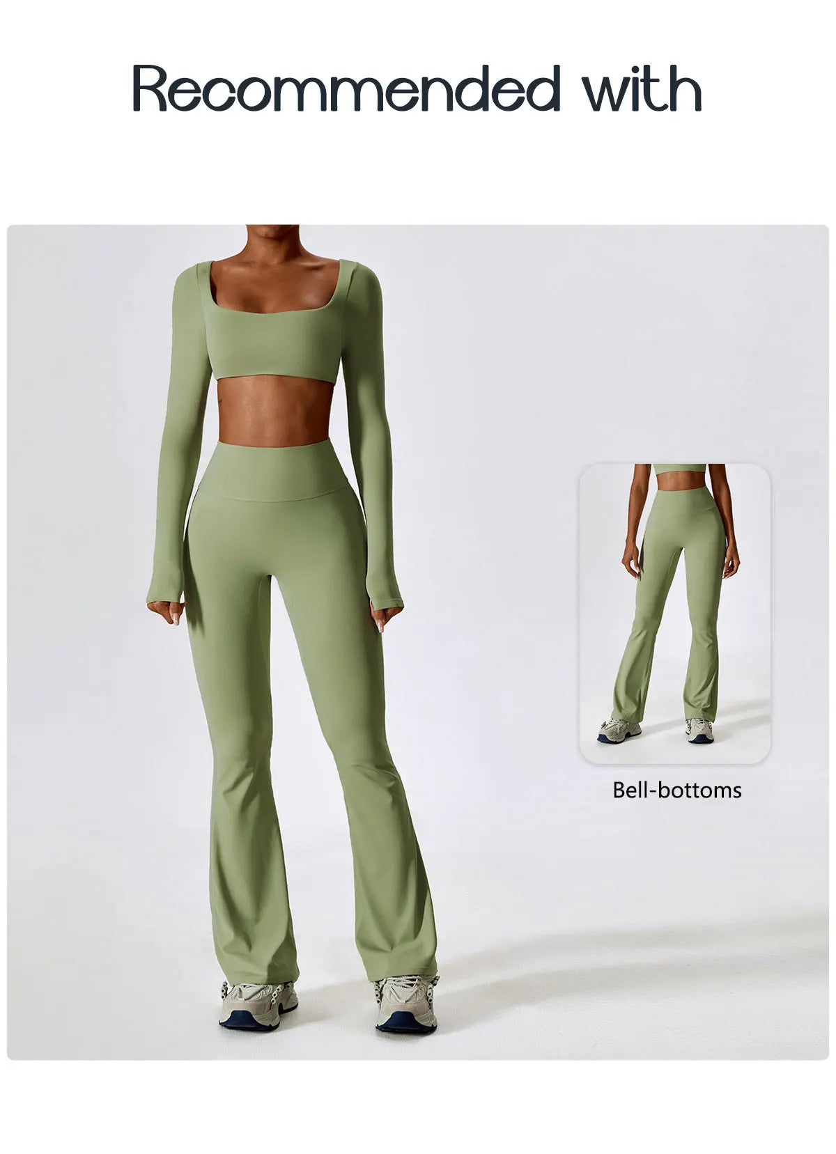 Women's Long-Sleeve Crop Top – Yoga & Sportswear