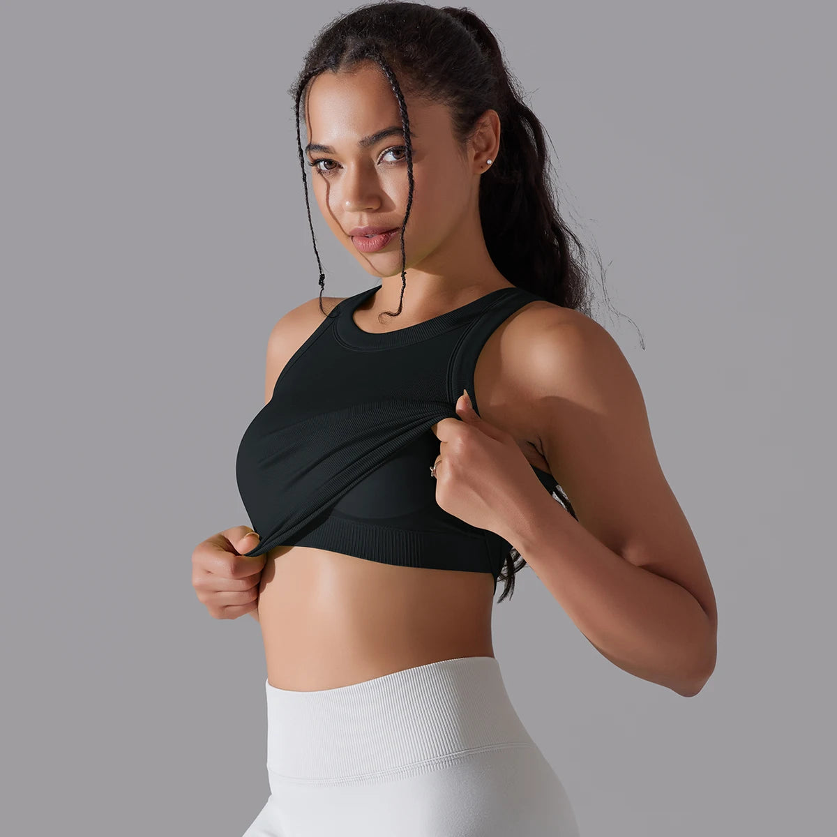 2 Tier High Impact Padded Sports Bralette