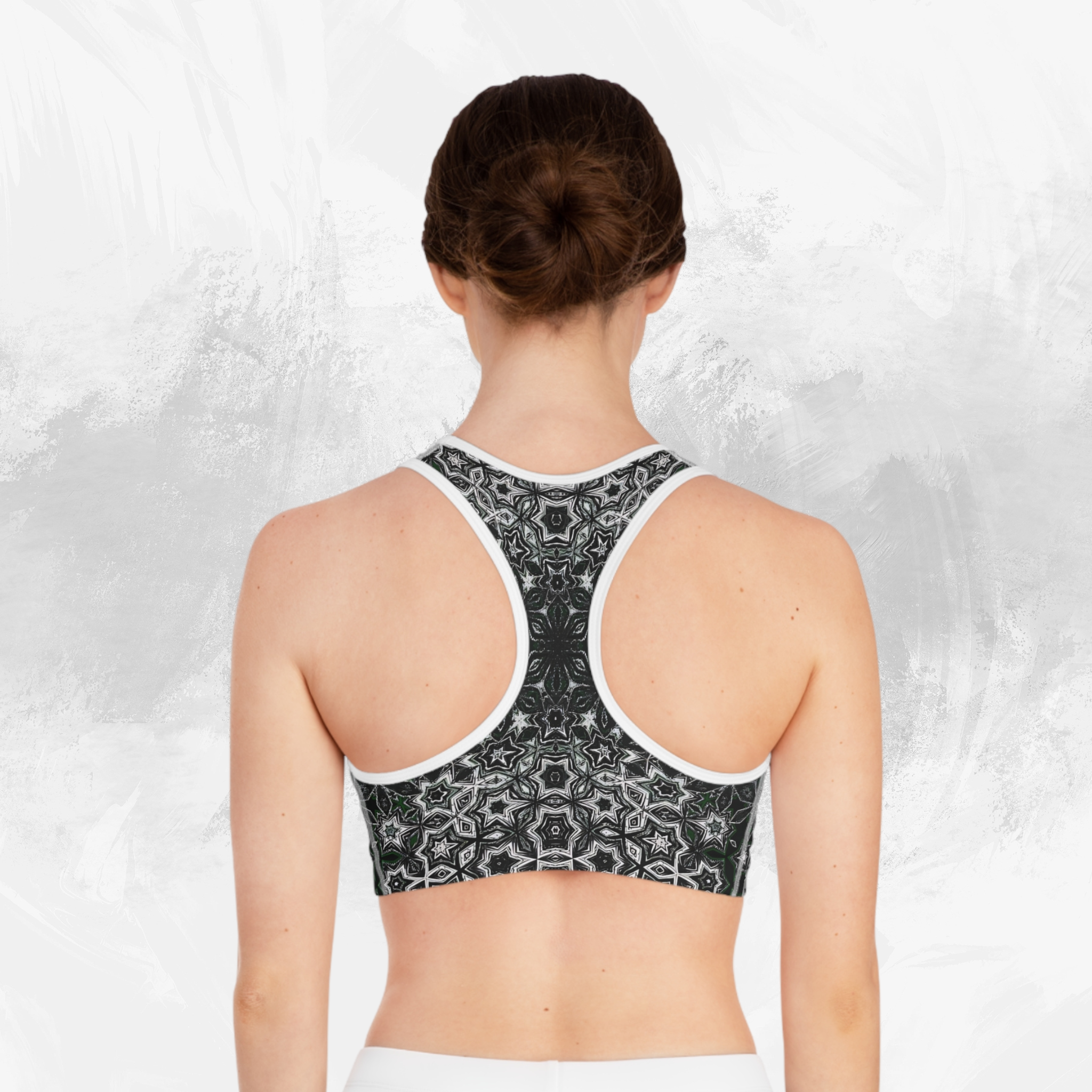 Graphite Glam Seamed Sports Bra