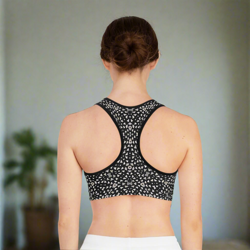 Chrome Star Seamed Sports Bra