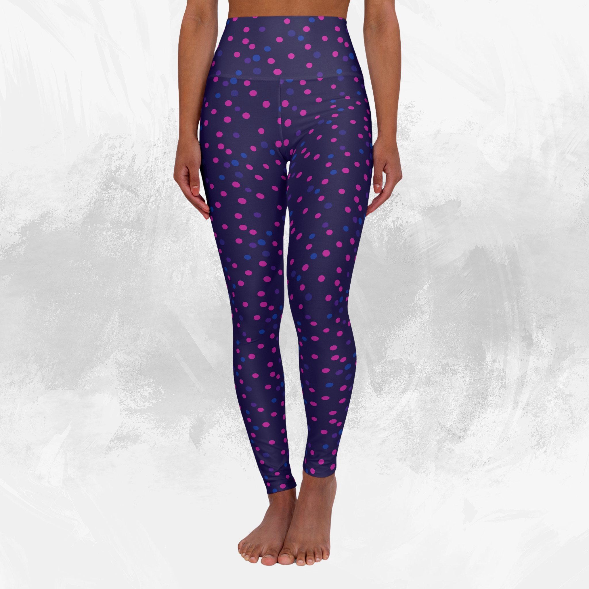Polka Pop - High Waisted Yoga Leggings