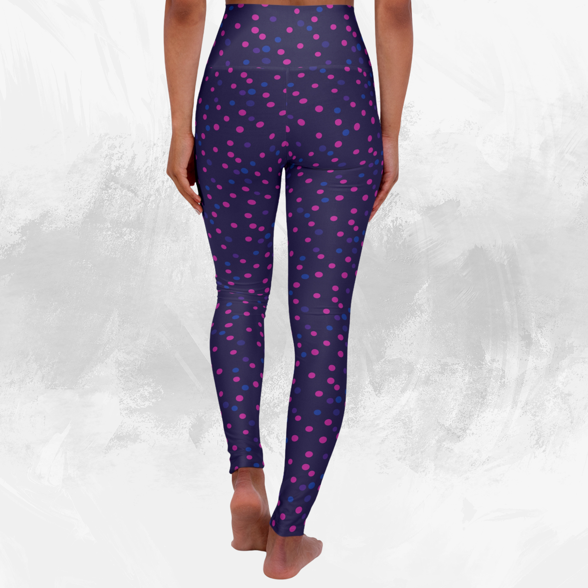 Polka Pop - High Waisted Yoga Leggings