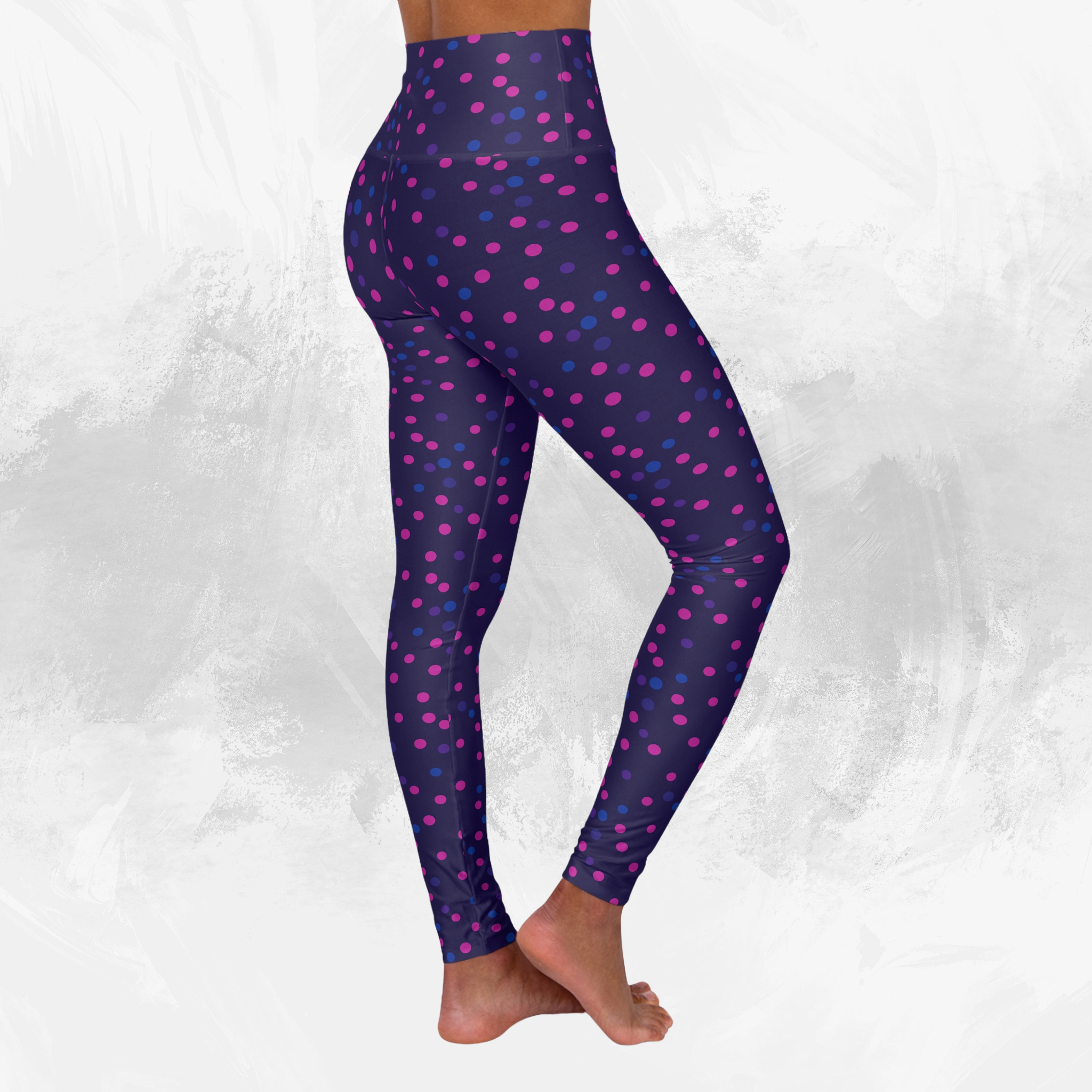 Polka Pop - High Waisted Yoga Leggings