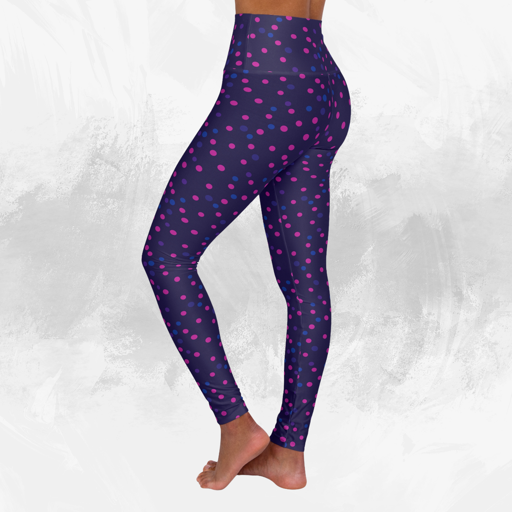 Polka Pop - High Waisted Yoga Leggings