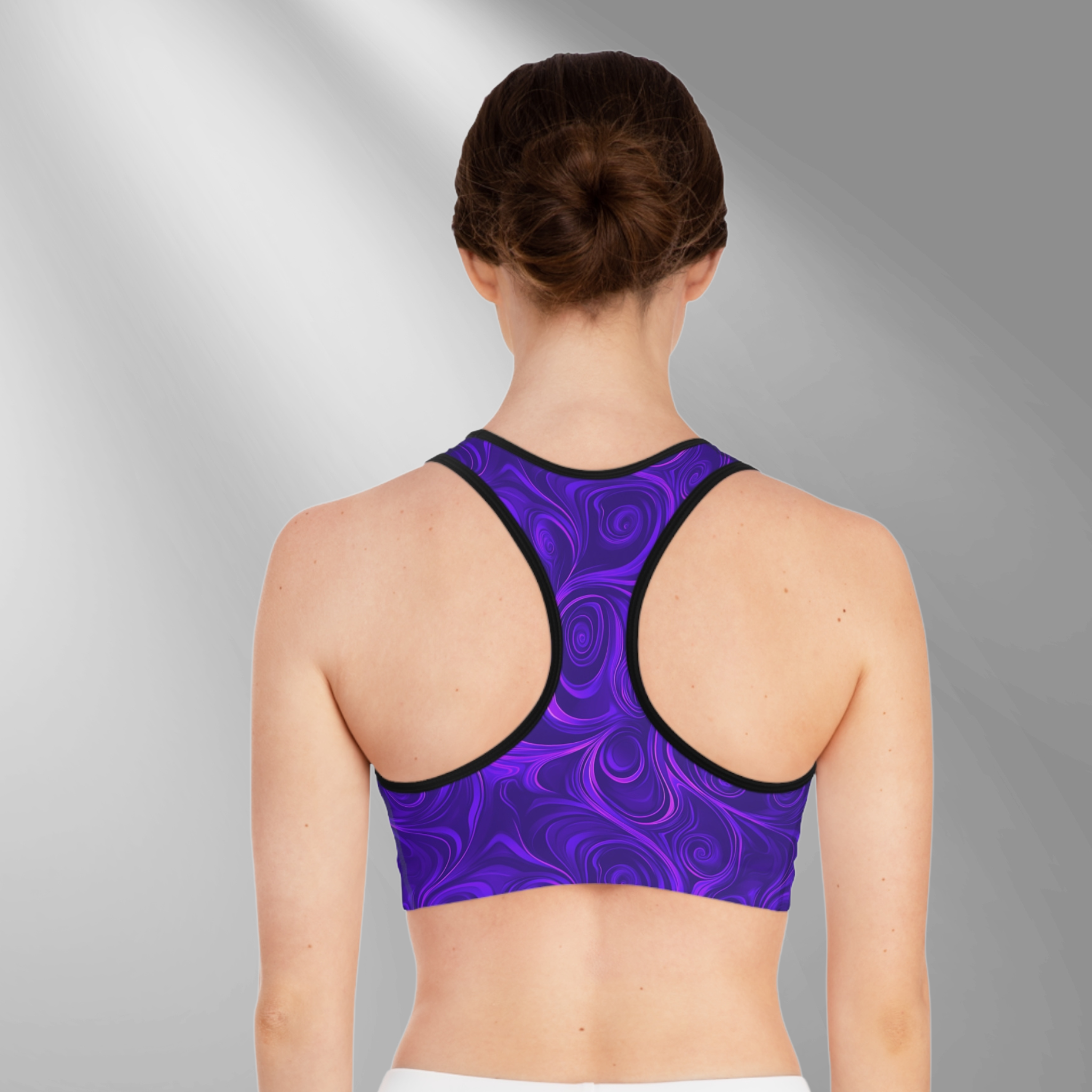 Electric Purple - Seamed Sports Bra