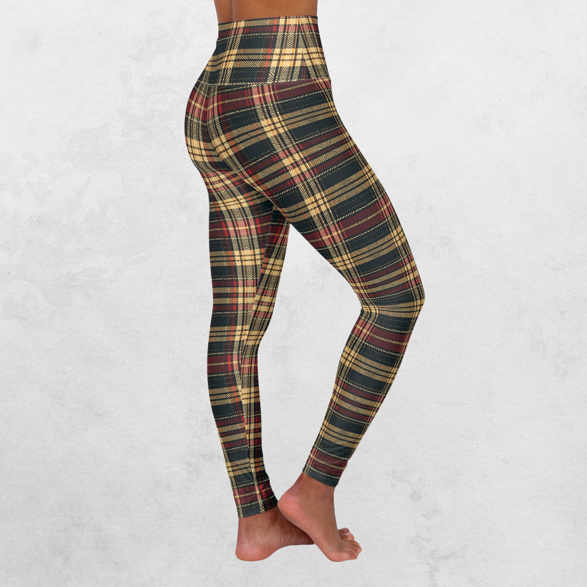 Plaid Allure - Women's Casual Leggings