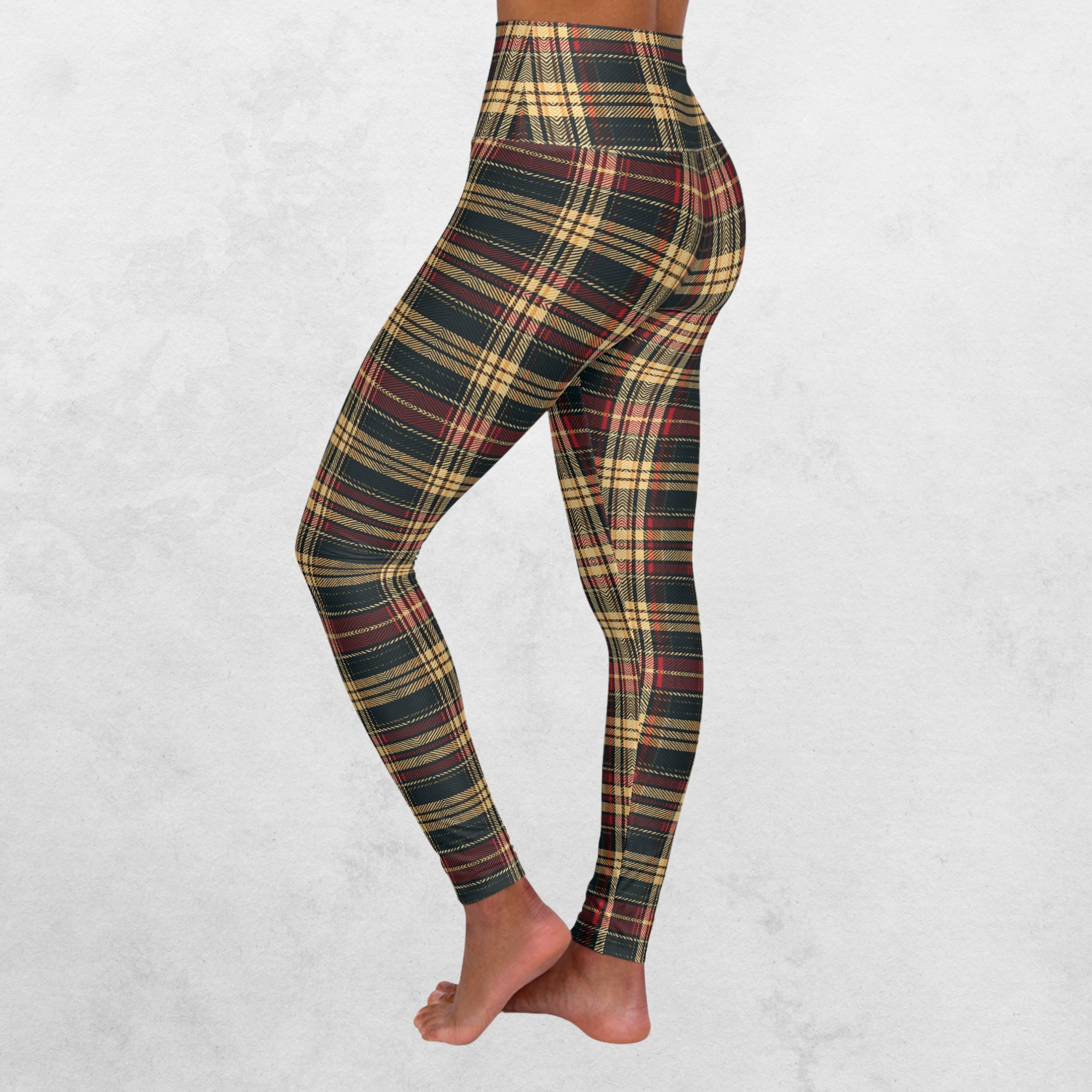 Plaid Allure - Women's Casual Leggings