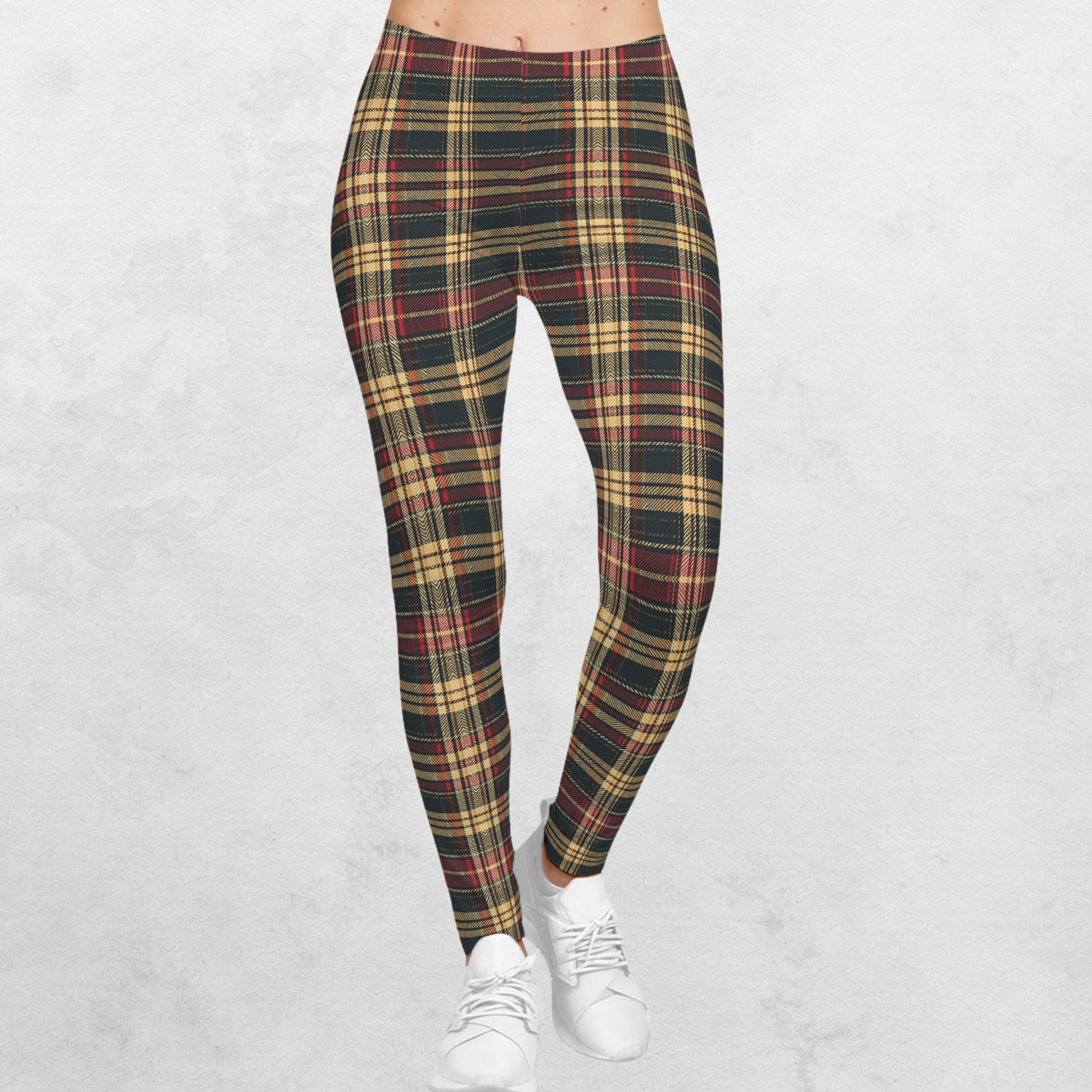 Plaid Allure - Women's Casual Leggings
