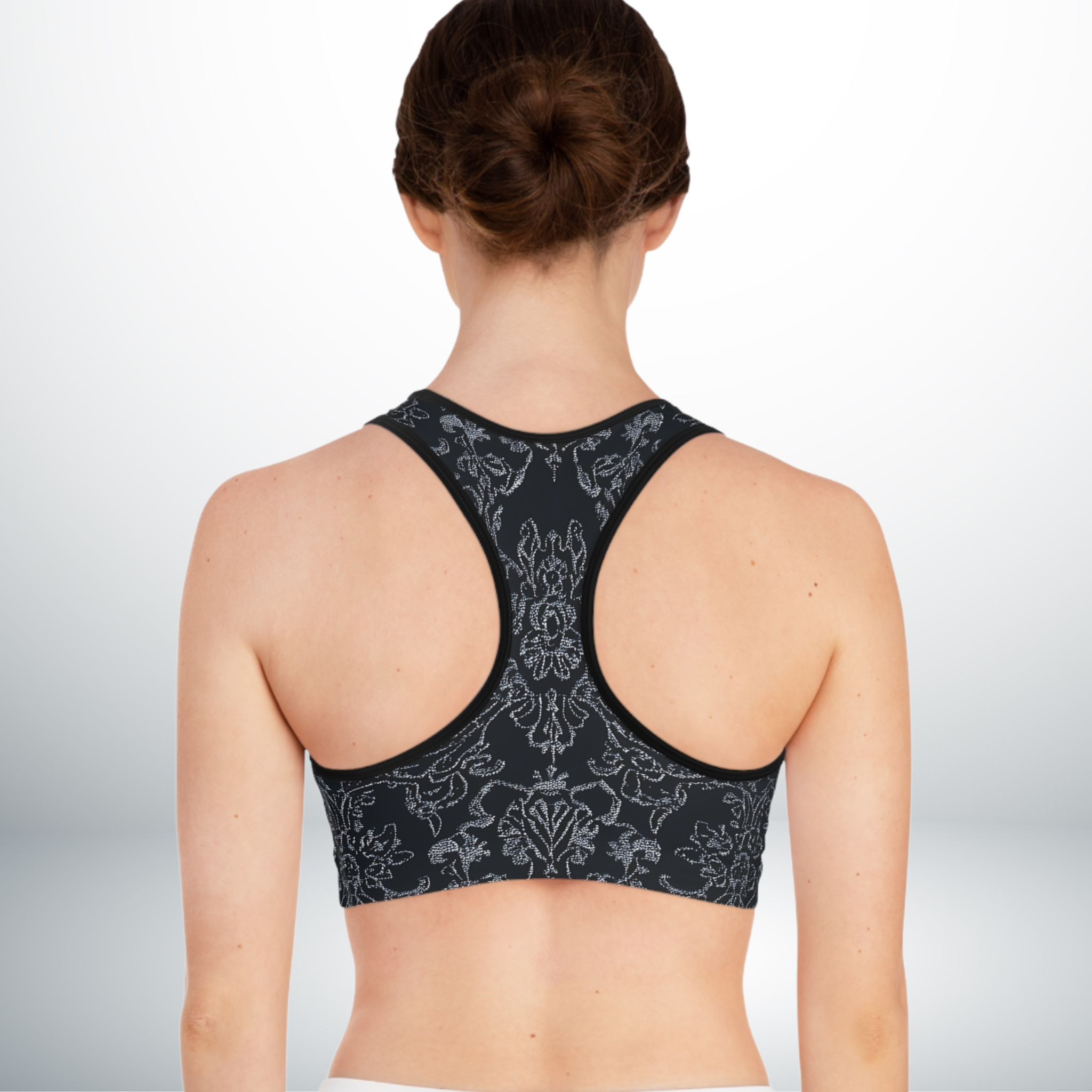 Midnight Lace - Seamed Sports Bra