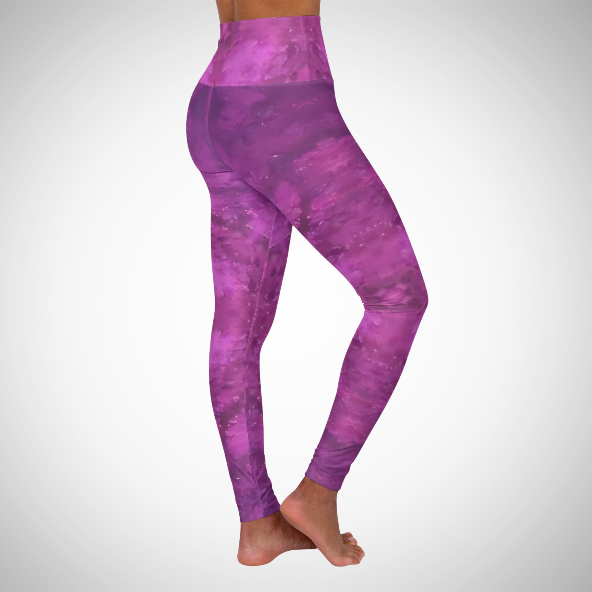 Bold Berry High Waisted Yoga Leggings