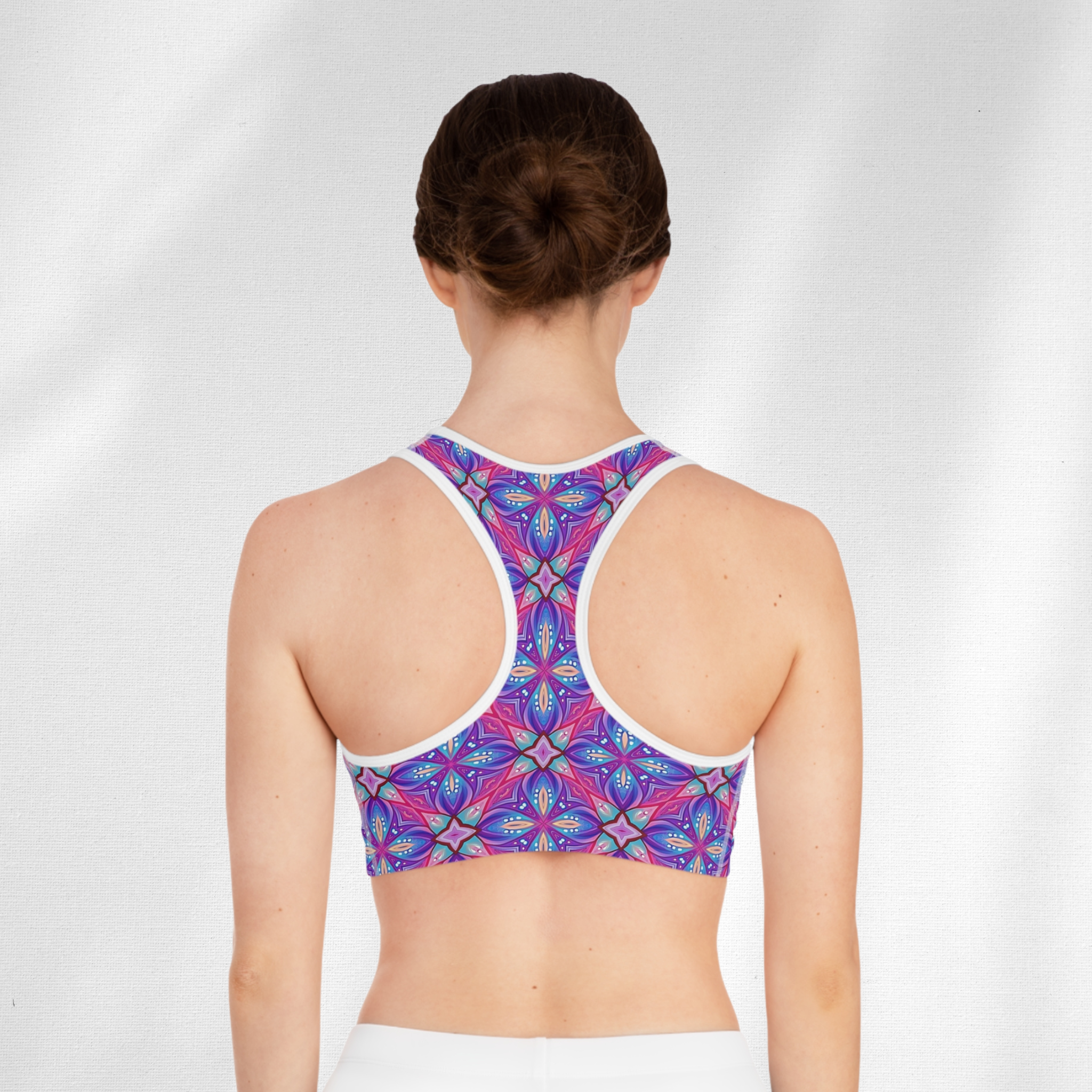 Vibrant Reverie - Seamed Sports Bra