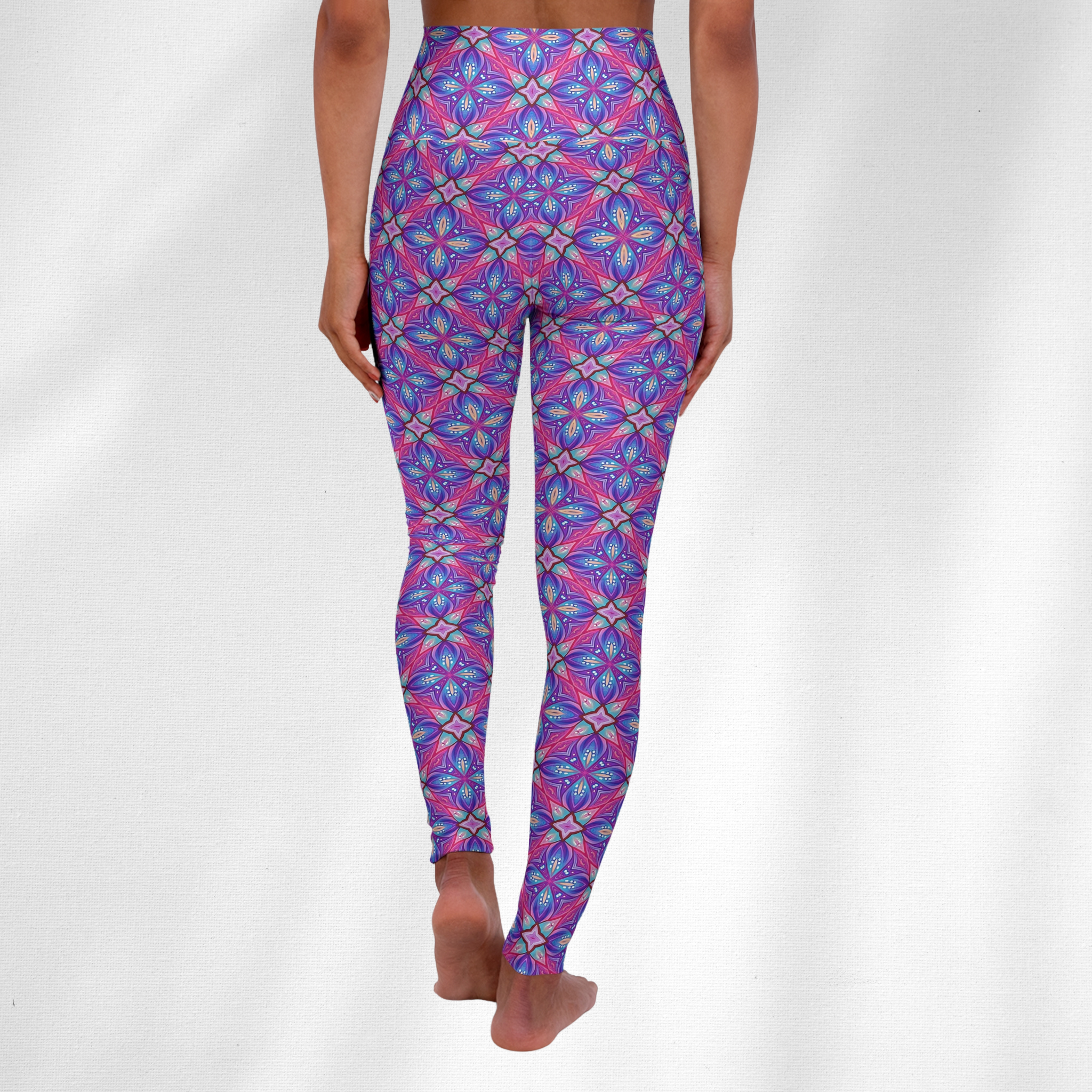 Vibrant Reverie - High Waisted Yoga Leggings