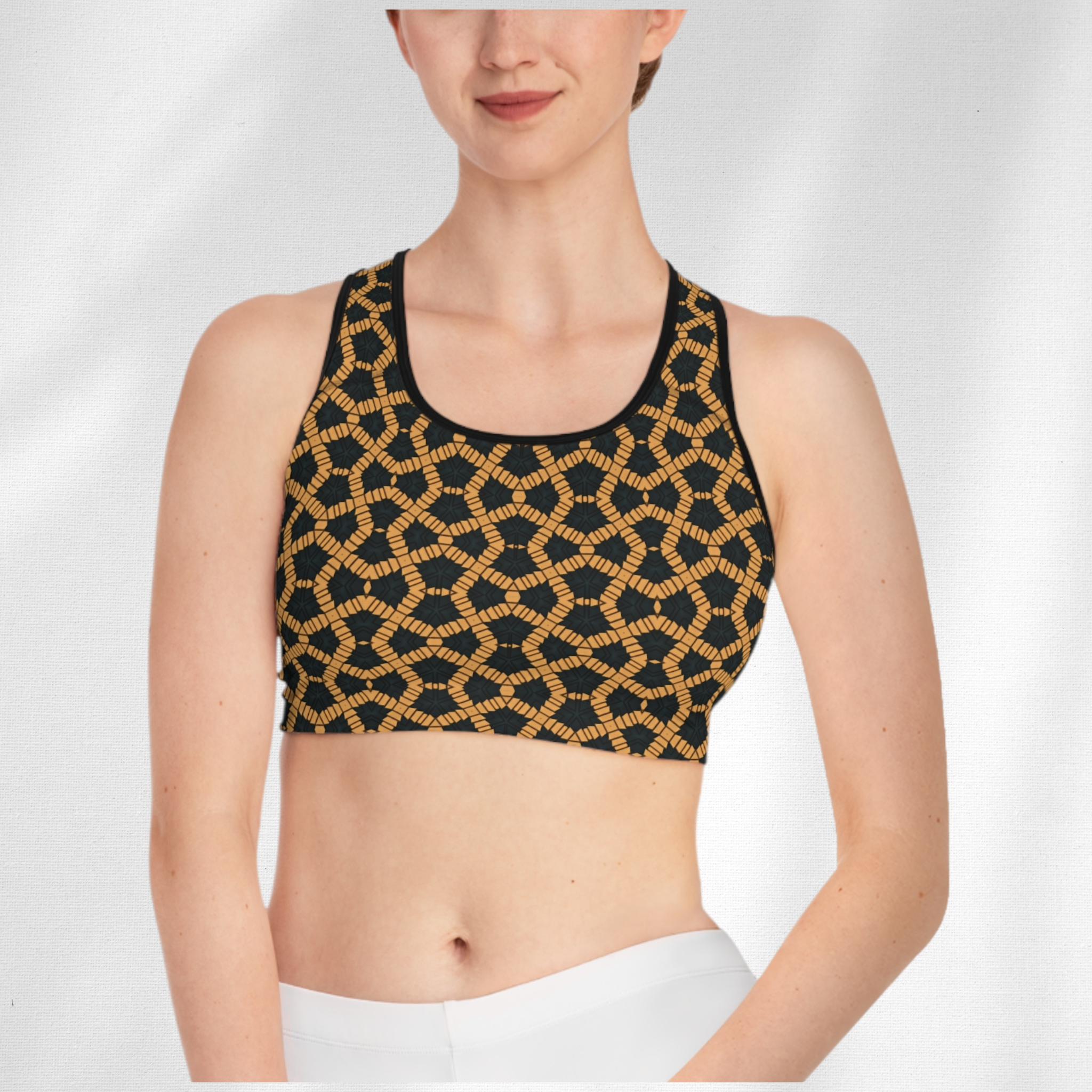 Chain On You! - Seamed Sports Bra