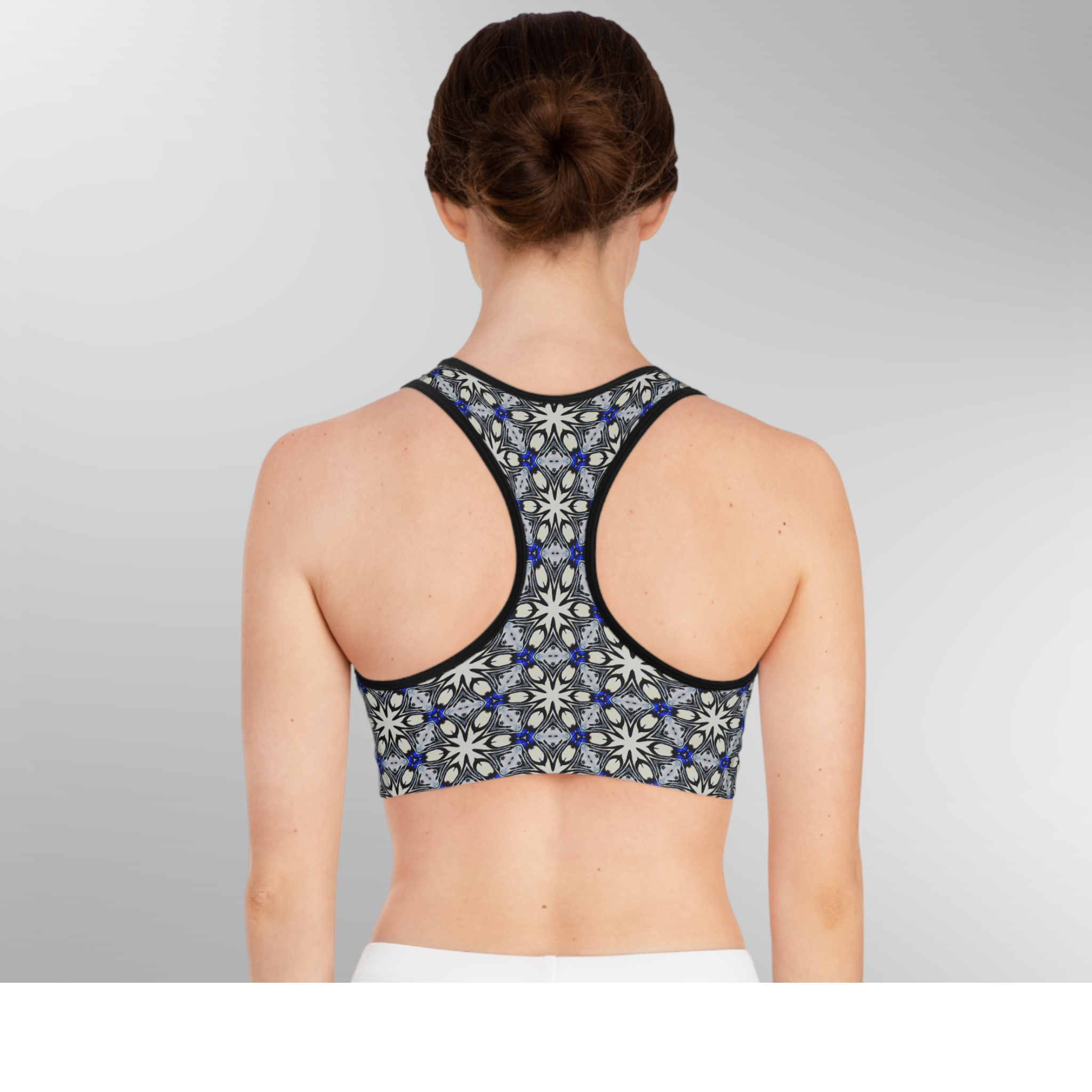 Arctic Starburst - Seamed Sports Bra