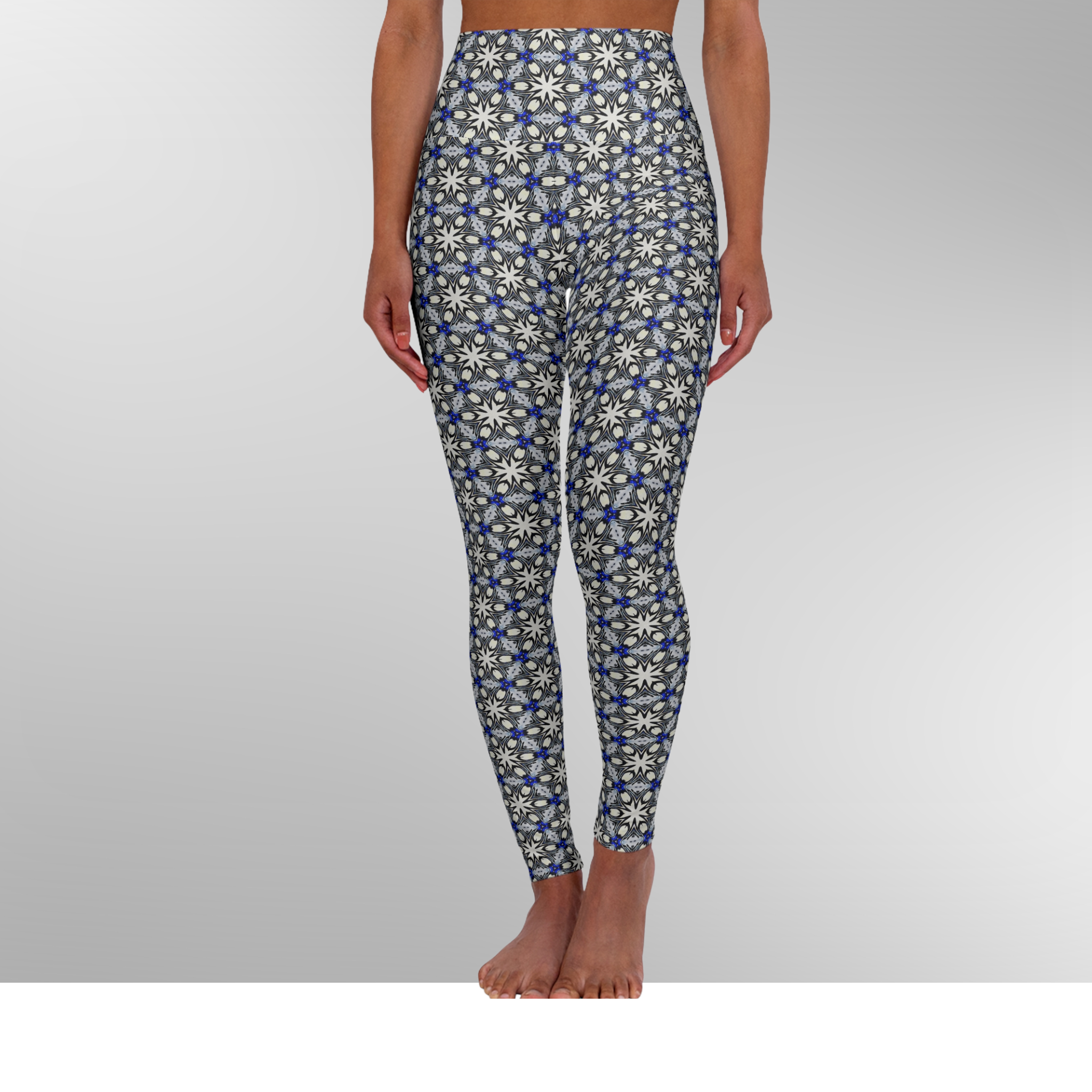 Arctic Starburst - High Waisted Yoga Leggings